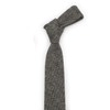 Ruth&Boaz Men's Wool Blend Skinny Necktie Tie (Tweed Black)