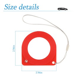 AUCELI Car Key Test Coil, 2 PCS Automotive Induction Signal Detection Card, Car Key Lock Chip Coil Tester, Anti-Theft Auto Diagnostic Tool, Automatic Induction Signal Detector, Fast Checking