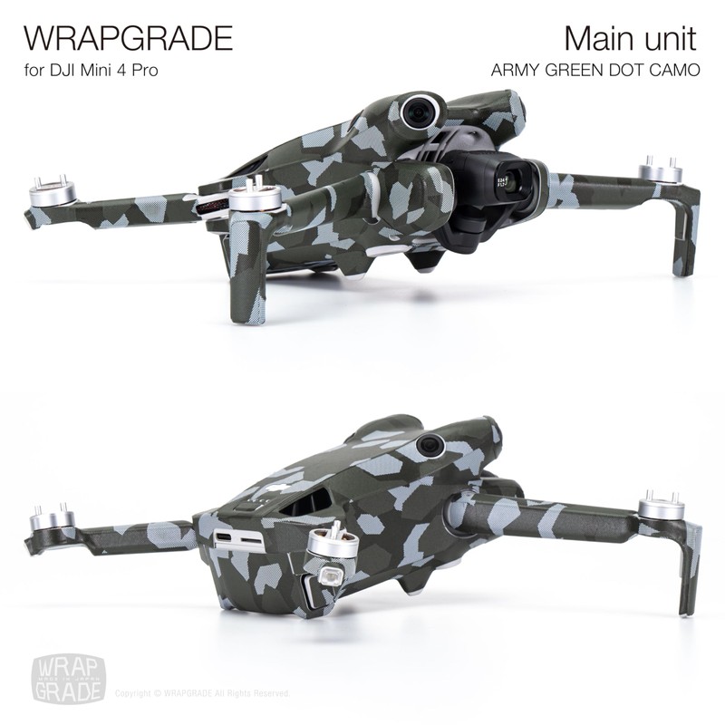 WRAPGRADE Skin Stickers Compatible with DJI Mini 4 Pro |
