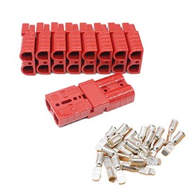X-Haibei 10 (5 Pair) Battery Quick Connect Plug Kit 50A 6 AWG Winch Jumper Cables Solar Wire Terminal Quick Disconnect Plug for Trailer