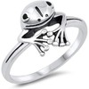 Cute Smiling Treefrog Animal Frog Ring (X557, One size)