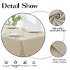Aocoz Faux Linen Rectangle Tablecloths 60x102 Inch Natural Waterproof Table