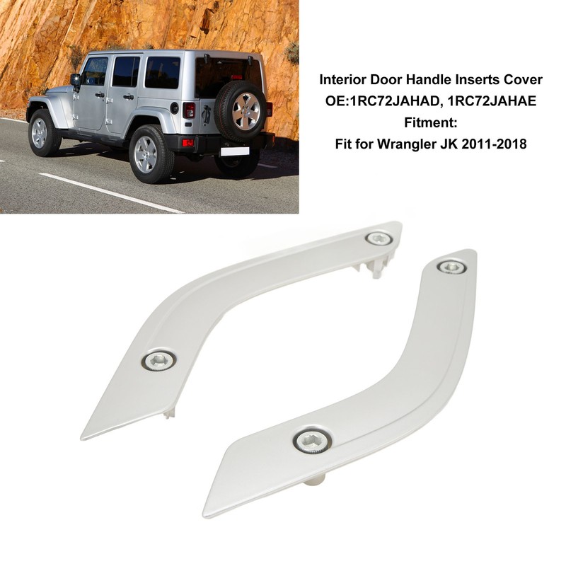 1 Pair Interior Door Handle Inserts Cover Left Right Inner