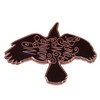 No Mourners No Funerals Enamel Pin Gothic Black Crow Badge