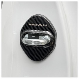 MEKOMEKO Toyota New Noah NOAH 90 Series Dedicated Striker Cover Door Lock Cover Plated Accessory Interior Parts Stainless Steel 4PCS New Noah NOAH 90 Series January 2022~ [Carbon Finish] NA-MSGK