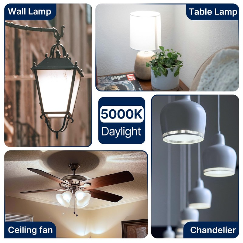 FLSNT 100W Equivalent A19 LED Light Bulbs, Efficient 14W, 1500Lumens,