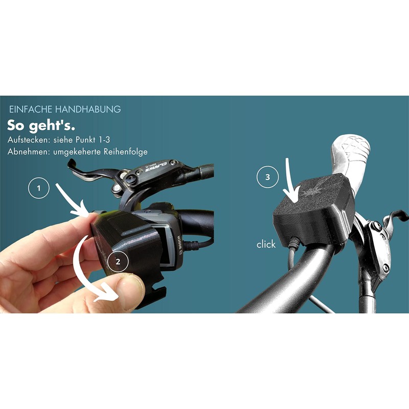 BeDiCo E-Bike Protective Cover for Bosch Purion On-Board Computer Made