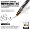 G4GADGET Premium Pack of 10 Black Biro Ballpoint Pens -