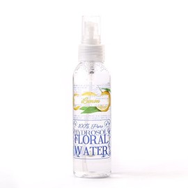 Mystic Moments | Lemon Natural Hydrosol Floral Water 125ml | Perfect for Skin, Face, Body & Homemade Beauty Products Vegan GMO Free