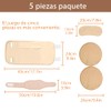 5Pcs Paquete Aceite Ricino Orgánico Reutilizable, Kit de Paquete de