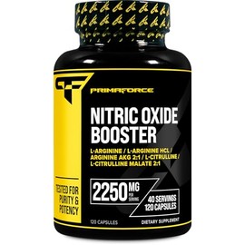 Primaforce Potenciador de xido ntrico (2,250 mg, 120 cpsulas)  40 porciones de nuestra mezcla de refuerzo de xido ntrico para pre-entrenamiento y...  