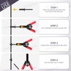 Swpeet 46Pcs Poly Rivet Gun Set, Multifunctional Rivet Removal Tool
