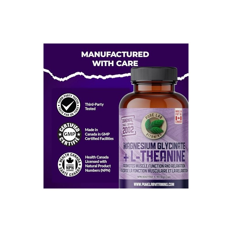 Pure Lab Vitamins Pure Lab Vitamins Magnesium + L-Theanine |