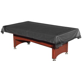 MoyanSuper Pool Table Cover PVC Waterproof Dustproof for 7/8/9 Ft Billiard/Pool Table ,Black,8 Feet