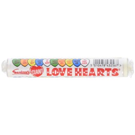 Swizzels Matlow Giant Love Hearts 38g/1.35oz -12 Pack