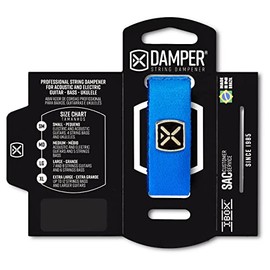 String Damper for Guitar/Bass/Acoustic Guitar - Damper LG (Polyester Blue)