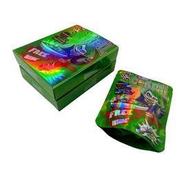 10 Bags and 10 Boxes, 1 Special Cartoon Pattern, Resealable Candy Bags, Gummies Bags, 5 x 4 Inch Storage Baggies, Treat Bags, Cookie Bag (red)