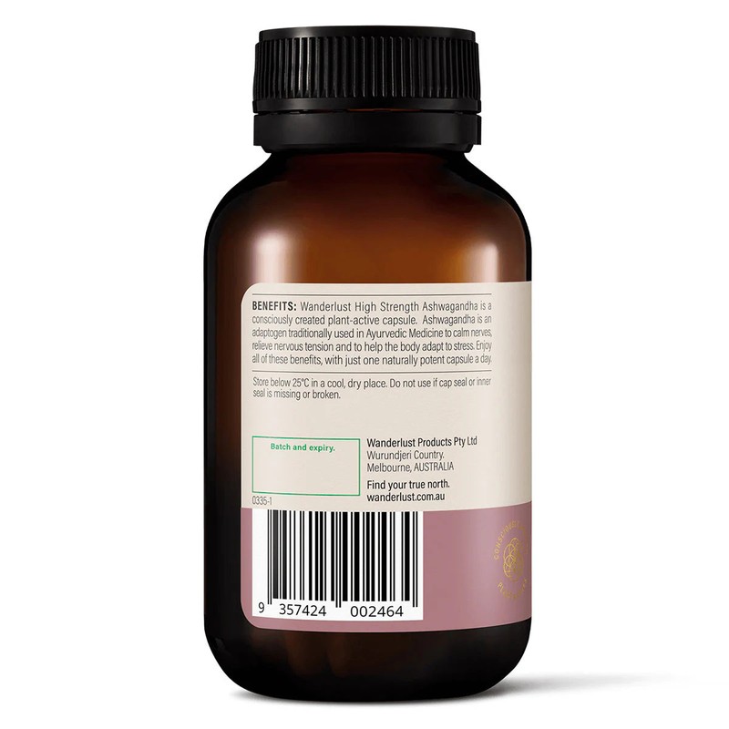 Wanderlust Ashwagandha High Strength (60 Caps)
