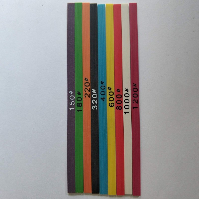 Bruafsir 9 Pieces 100 x 4 x 1mm Fiber Whetstone