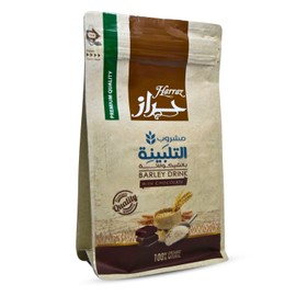Harraz Barley Drink With Chocolate Grass Powder Talbina Sunnah Shifa Herbal Herb Herbs Natural Talbeenah Talbiyna Egypt Arab Kosher Halal (1 Pack = 7.05 oz / 200 gm) حراز مشروب التلبينة بالشيكولاتة