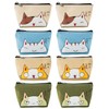 8 Pieces Cat Pattern Coin Purse, Cute Coin Purse, Creative