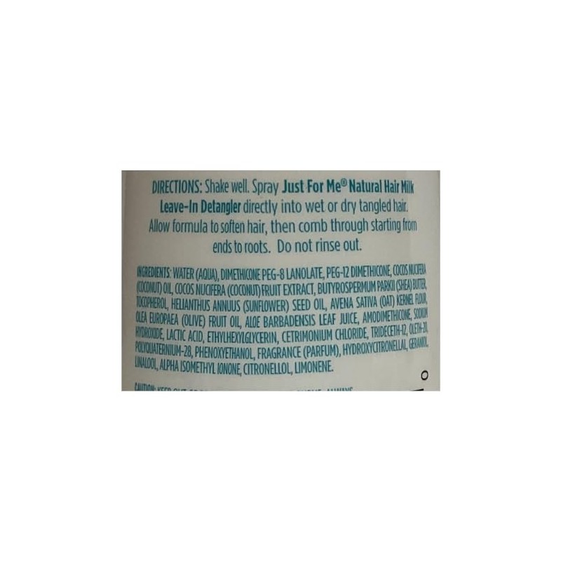 Just For Me Hair Milk Leave-In Detangler 10 oz