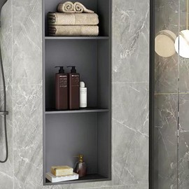 Shonmogar Natural Travertine Soap Dish, Draining Soap Dish for Shower, Stone Bar Soap Holder with Feets,Gorgeous for Soap Tray for Bathroom Shower Kitchen Counter Sink, Beige