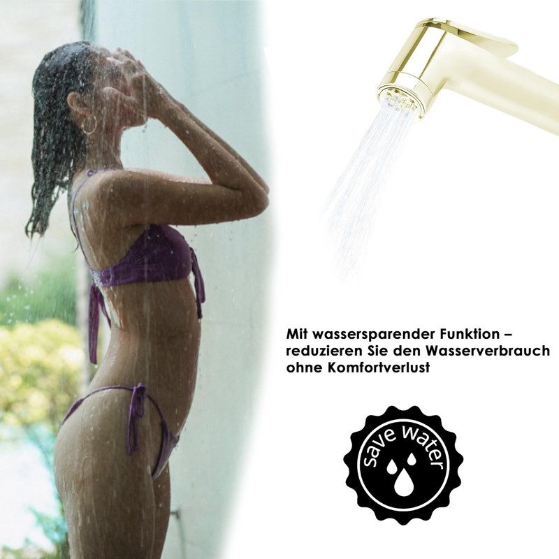 NatureSculpt Mobile Shower Head for Camping with 1.2 m Hose,