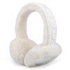 Harssidanzar Women's Winter Earmuffs, Sheepskin Earmuffs, Foldable Earmuffs, Outdoor Ear