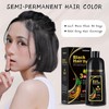 Bablabear Black Hair Dye Shampoo for Gray Hair, Semi-Permanent Hair