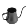280mL Black Stainless Steel Drip Coffee Pot Gooseneck Long Mouth