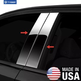 TYGER For 09-12 Ford F-150 Regular Cab 4PC Stainless Steel Pillar Post Trim
