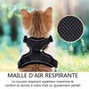 LATRAT Breathable Cat Chest Strap Cat Leash Reflective Cat Harness