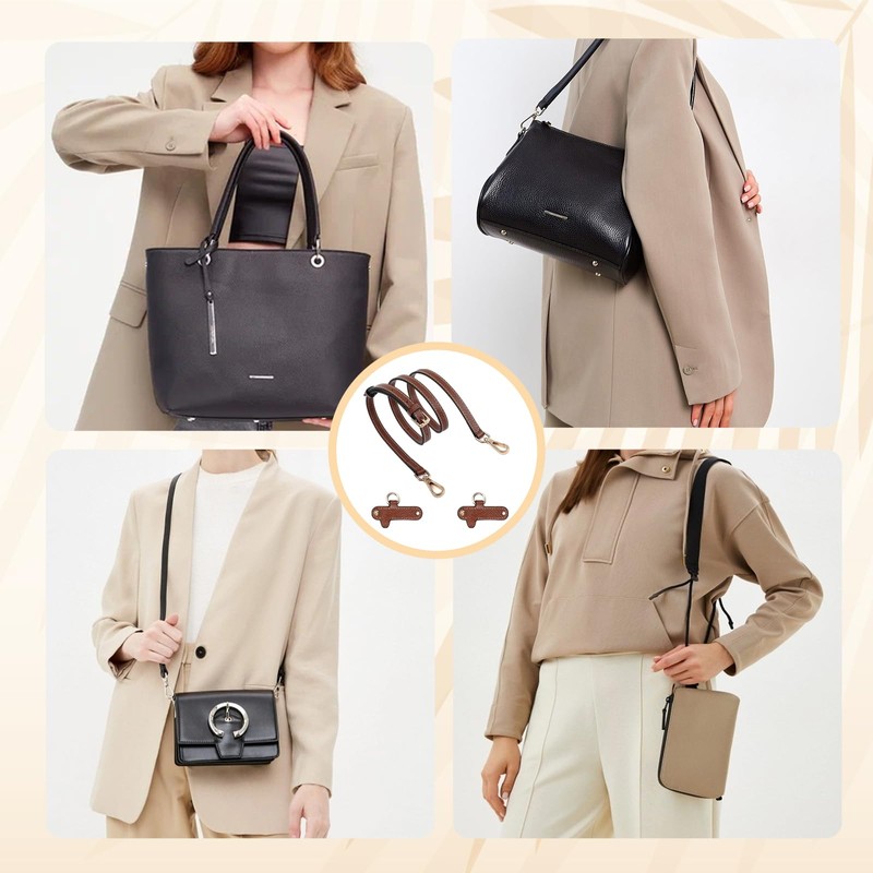 Longchamp Shoulder Strap, Shoulder Strap for Bags with 2 Adapters,