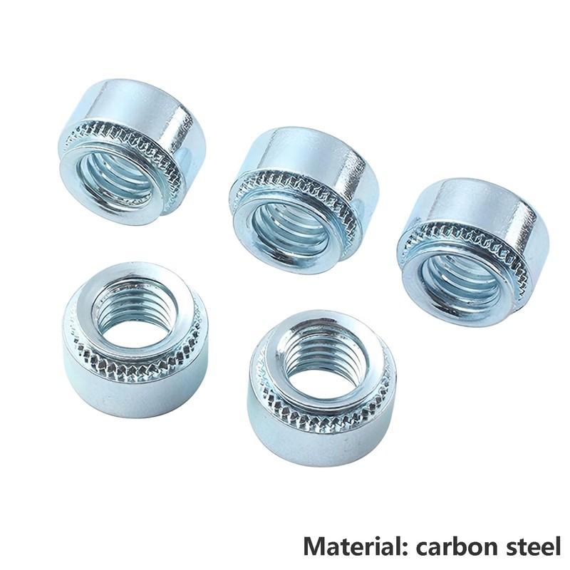 Qrity Pack of 20 Nuts, M4-2 mm Self-Locking Nuts, Pressure