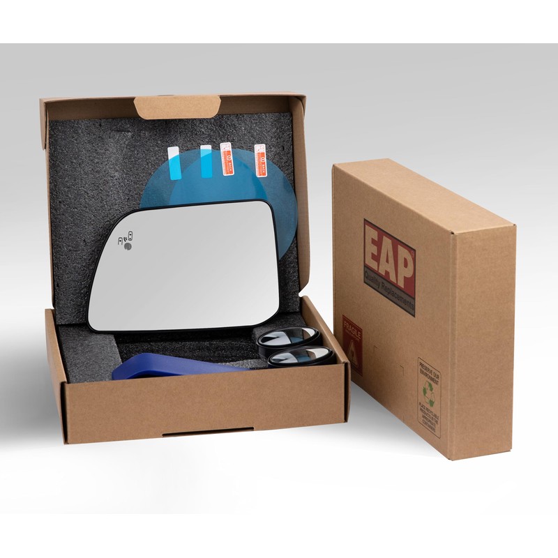 EAP Driver Side Mirror Glass Compatible with Ford Edge 2012-2014,