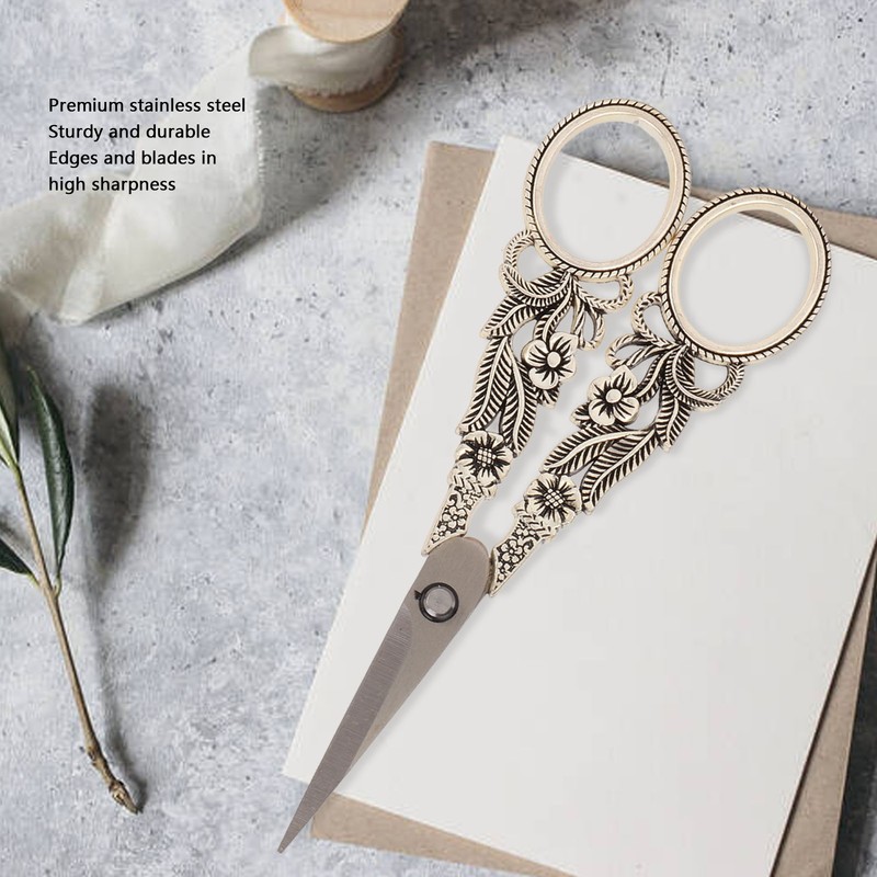 Craft Scissors Stainless Steel Durable High Sharpness Effort Saving Wide