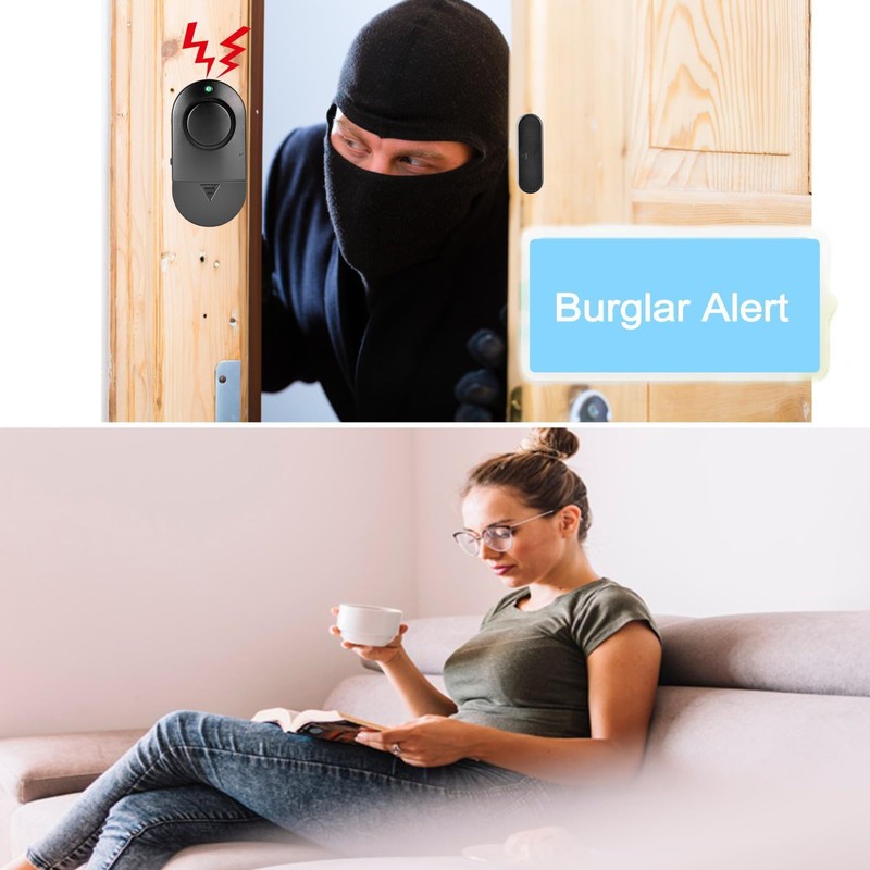 Window and Door Alarm, Door Alarm for Home Security, 120