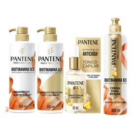 Rutina Pantene Anti Caida Biotinamina Vitamina B5 B3 4pack                                                                                            