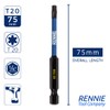 5 x Rennie Tools 75mm Long T20 TX20 Impact Screwdriver