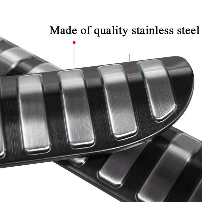 2pc Car Inner Rear Bumper Guard Protector Scuff Sill Plate