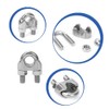 HYWJ Wire Rope Clips M6 Cable Clamps Wire Fasteners Stainless