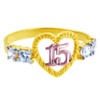 15 Años Ring - Quinceanera Ring with Cubic Zirconia(10k) (13)