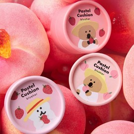 THE FACE SHOP Pastel Cushion Blusher 5g [Dinotang Edition], Shade:02 Salty Peach