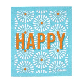 Swedish Tea Towel Happy