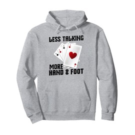 Hand and Foot Cards with Point Values Game King Hand Foot Pullover Hoodie