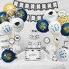 OuMuaMua 2025 Graduation Party Decorations, 68pcs Graduation Balloons Blue and