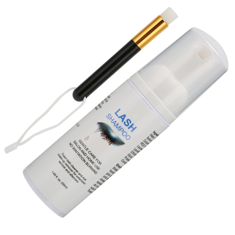 50ml Eyelash Shampoo Mild False Eyelash Grafting Extension Shampoo Cleaning
