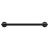 Moen Matte Black 24-Inch Bathroom Safety Grab Bar with Concealed