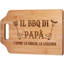 Papa Geschenk, Pegalo Papa Geburtstag - Schneidebrett aus geschnitztem Bambus, Geschenkideen für Papa, Vatertagsgeschenk, Vatertagsgeschenke von Tochter Sohn, Papa Geschenk Küche